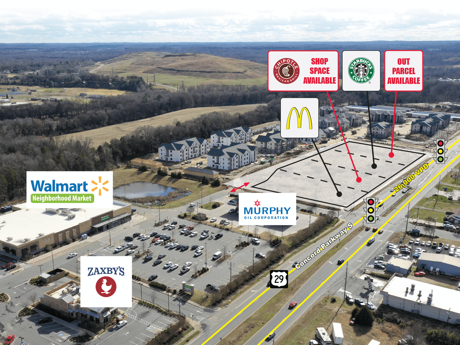 Parkway Commons – Outparcels Available