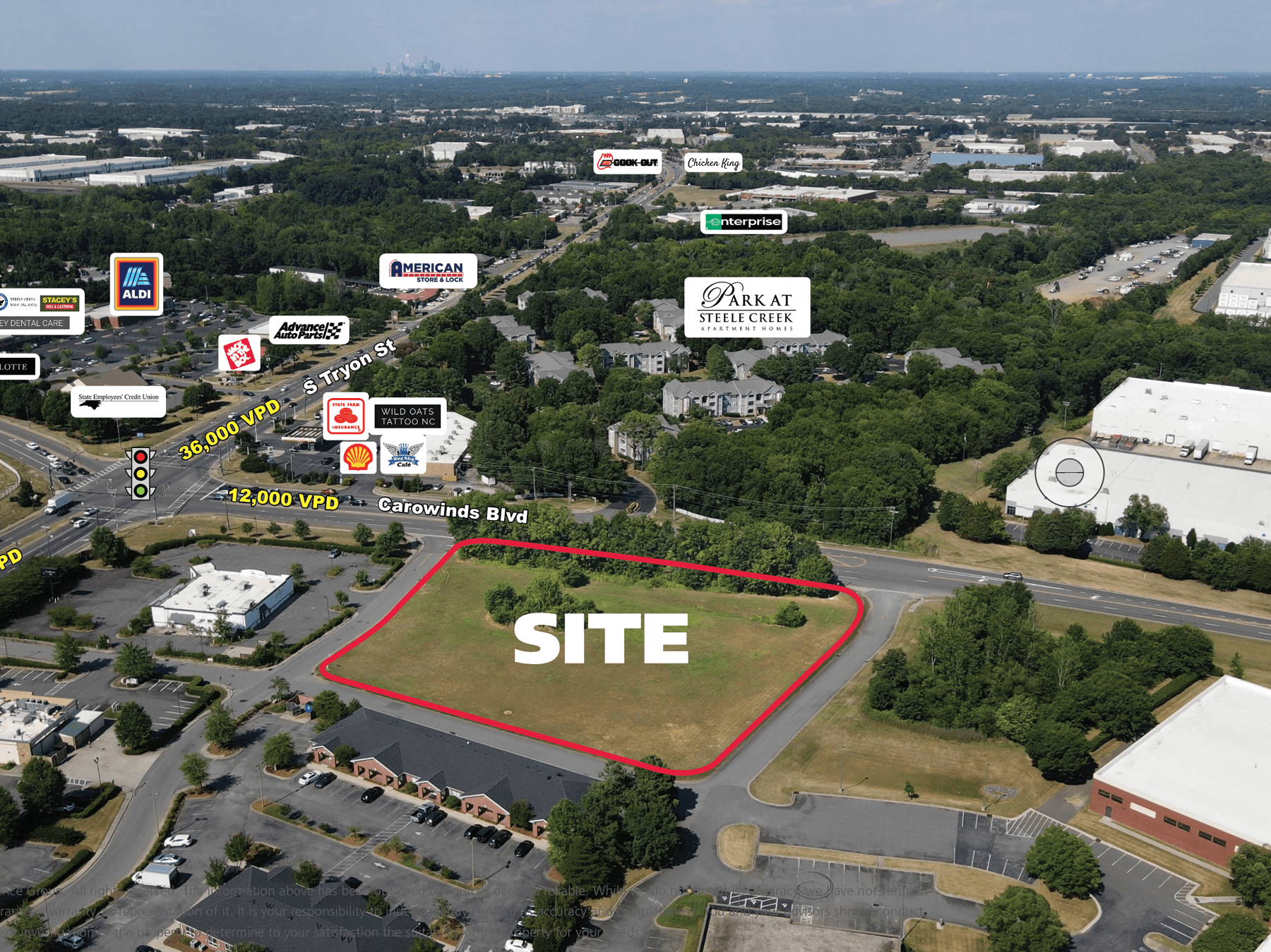 Outparcel Available for Lease / Sale – Carowinds Blvd