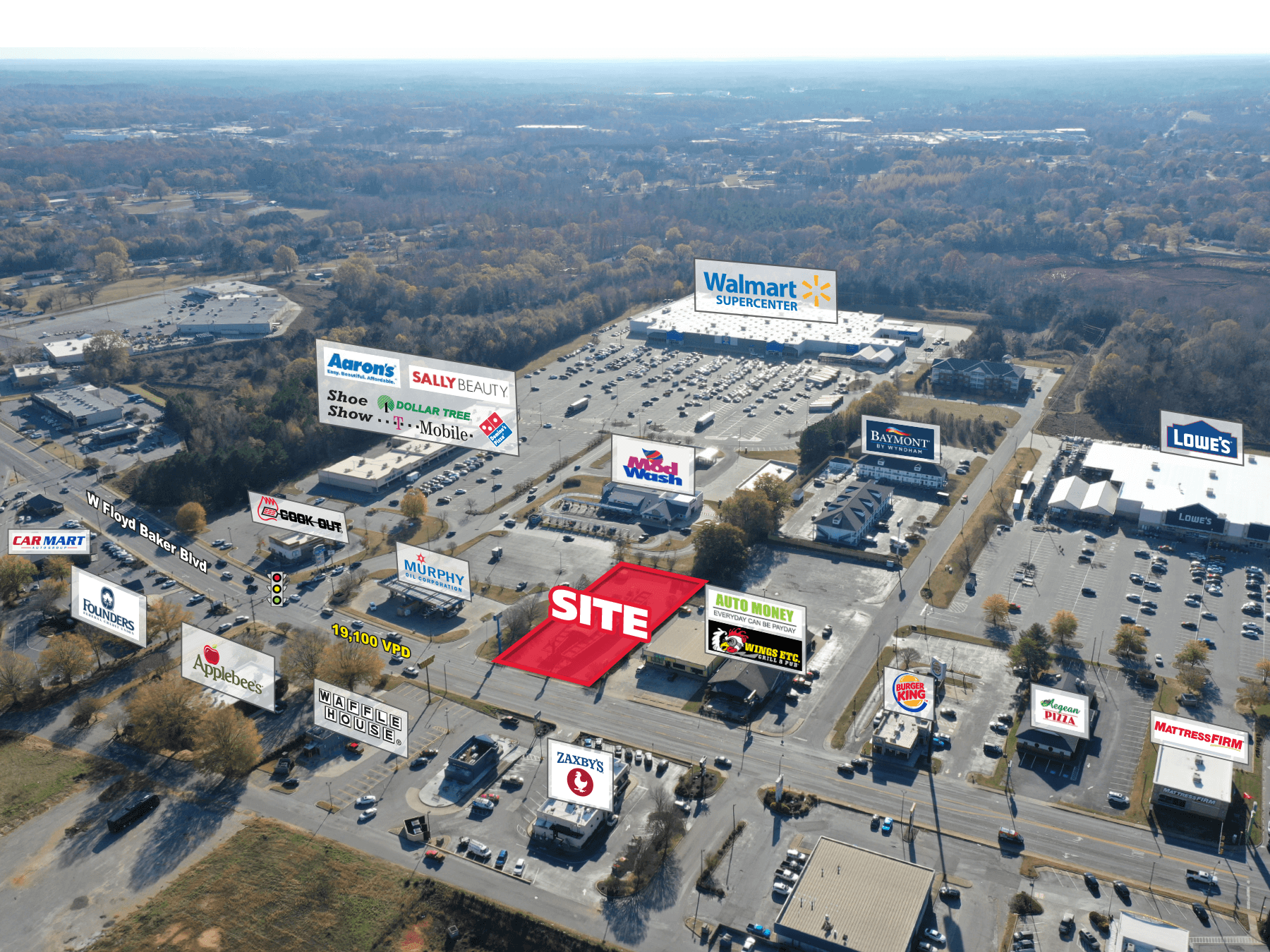 Prime Outparcel Location in Gaffney, SC